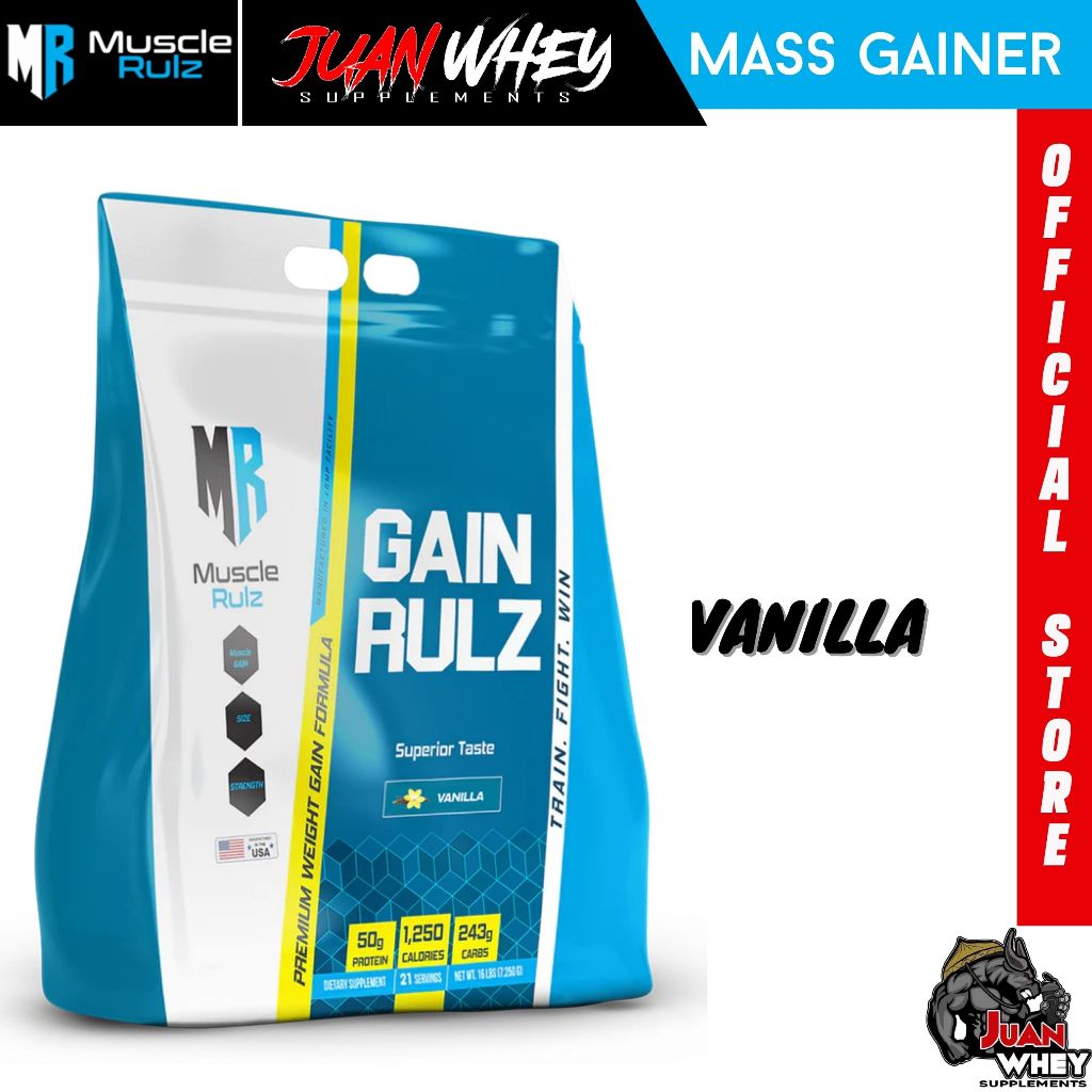 Muscle Rulz Gain Rulz Mass Gainer 16LBS with Free Shaker
