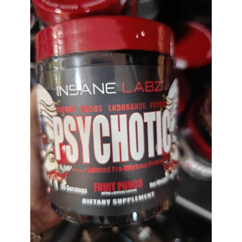 INSANE LABZ PSYCHOTIC PREWORKOUT 35 SERVINGS WITH FREEBIES