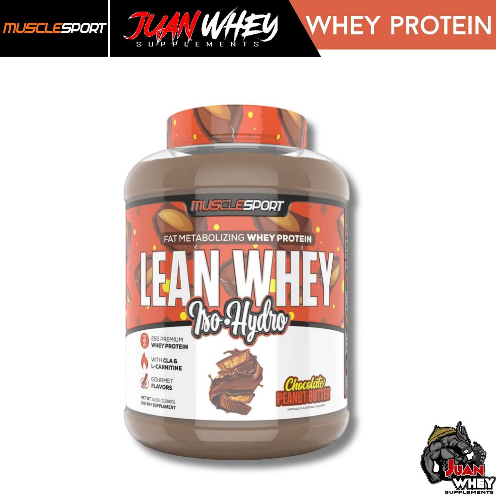 Musclesport Lean Whey Isolate | Iso hydro - Fat Metabolizing Whey Protein 5LBS
