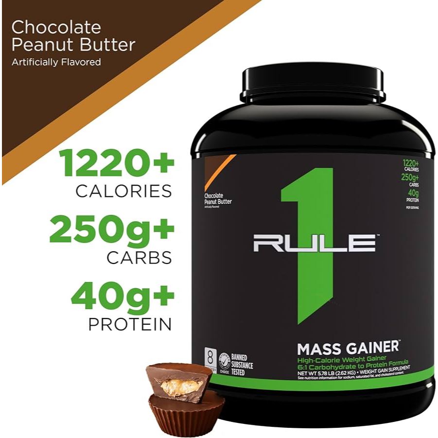 RULE 1 LBS MASS GAINER (1LB OR 2LBS) for WEIGHT GAIN