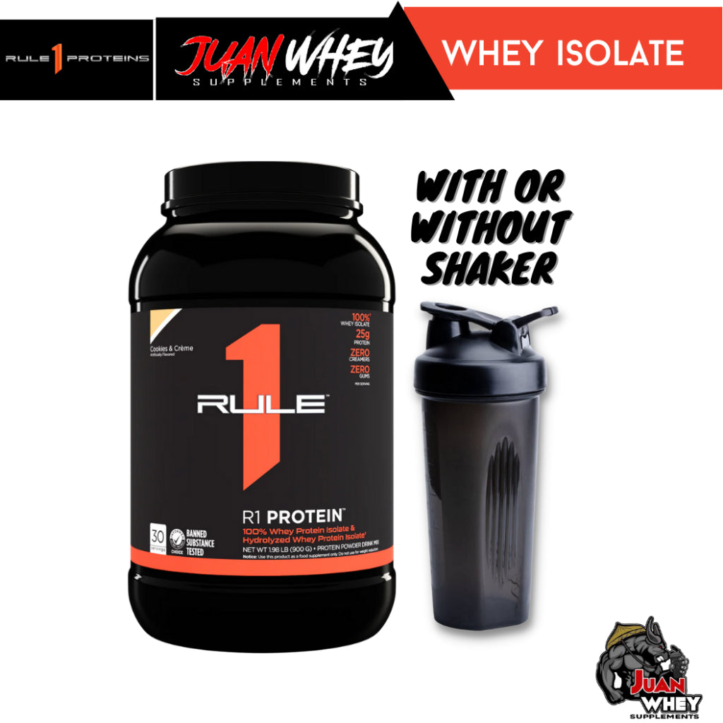Rule 1 R1 Whey ISOLATE Protein 2LBS - Fast-Acting Pure Hydrolysate Powder Muscle Growth Supplement