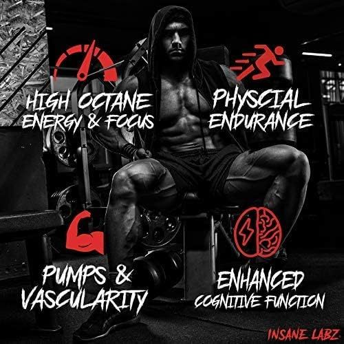 Insane Labz Psychotic Infused Pre-Workout Powerhouse (Black) 35servings