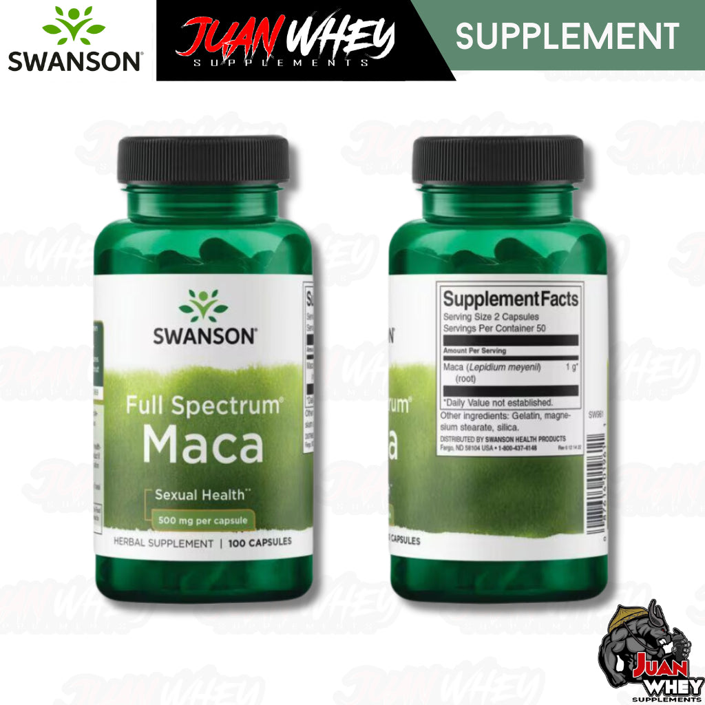 Swanson Maca 500 mg, 100 Capsules
