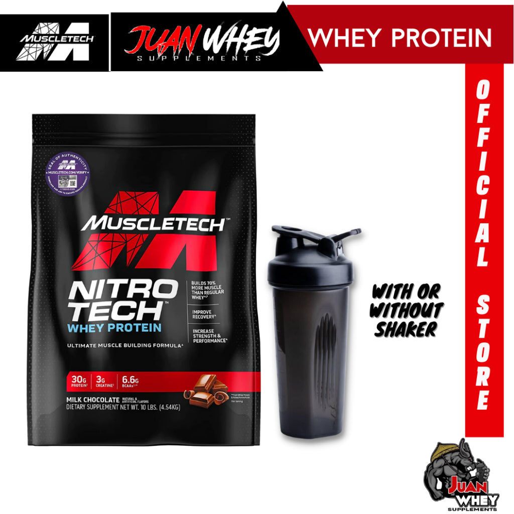 Muscletech Nitrotech Whey Protein 10LBS - Muscle Building Formula