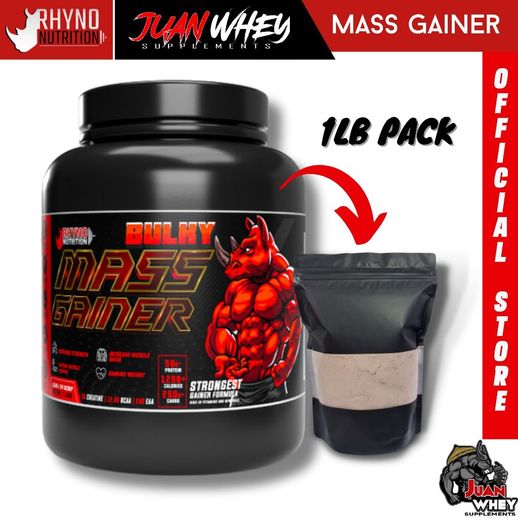 Rhyno Nutrition Bulky Mass Gainer 1LB | 2LBS plsu freebies
