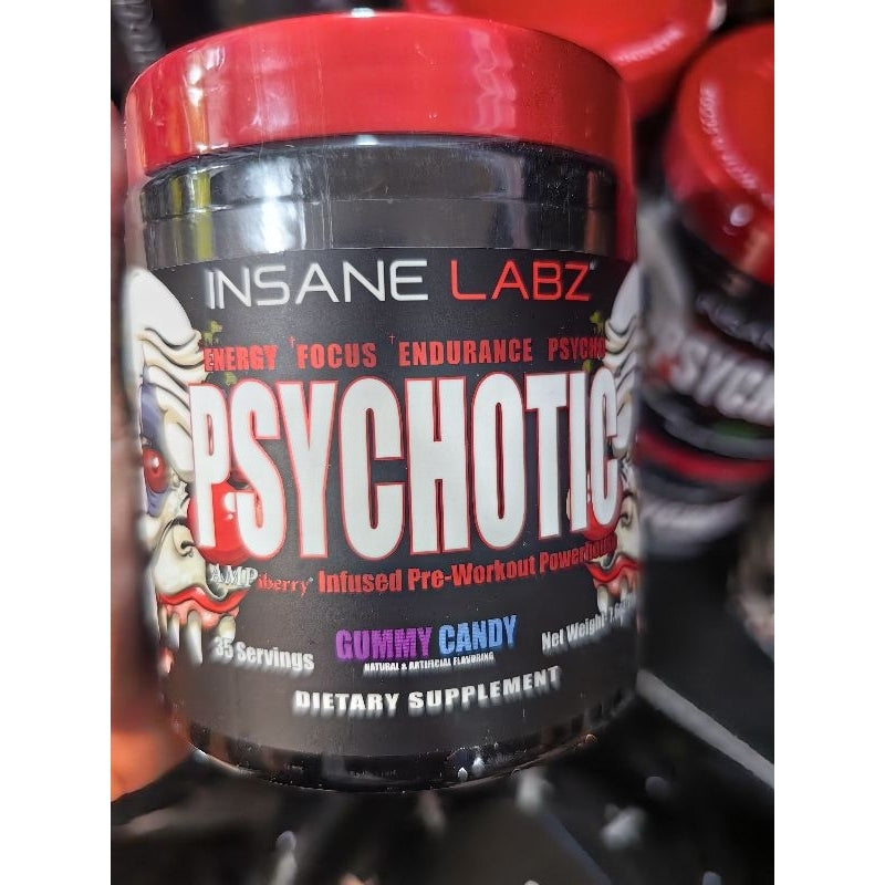 INSANE LABZ PSYCHOTIC PREWORKOUT 35 SERVINGS WITH FREEBIES