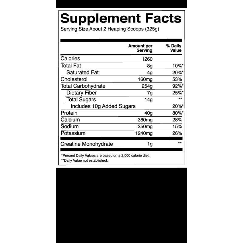 RULE 1 LBS MASS GAINER  High-Calorie Weight Gainer 12Lbs