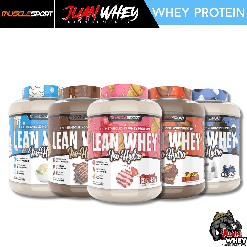 Musclesport Lean Whey Isolate | Iso hydro - Fat Metabolizing Whey Protein 5LBS