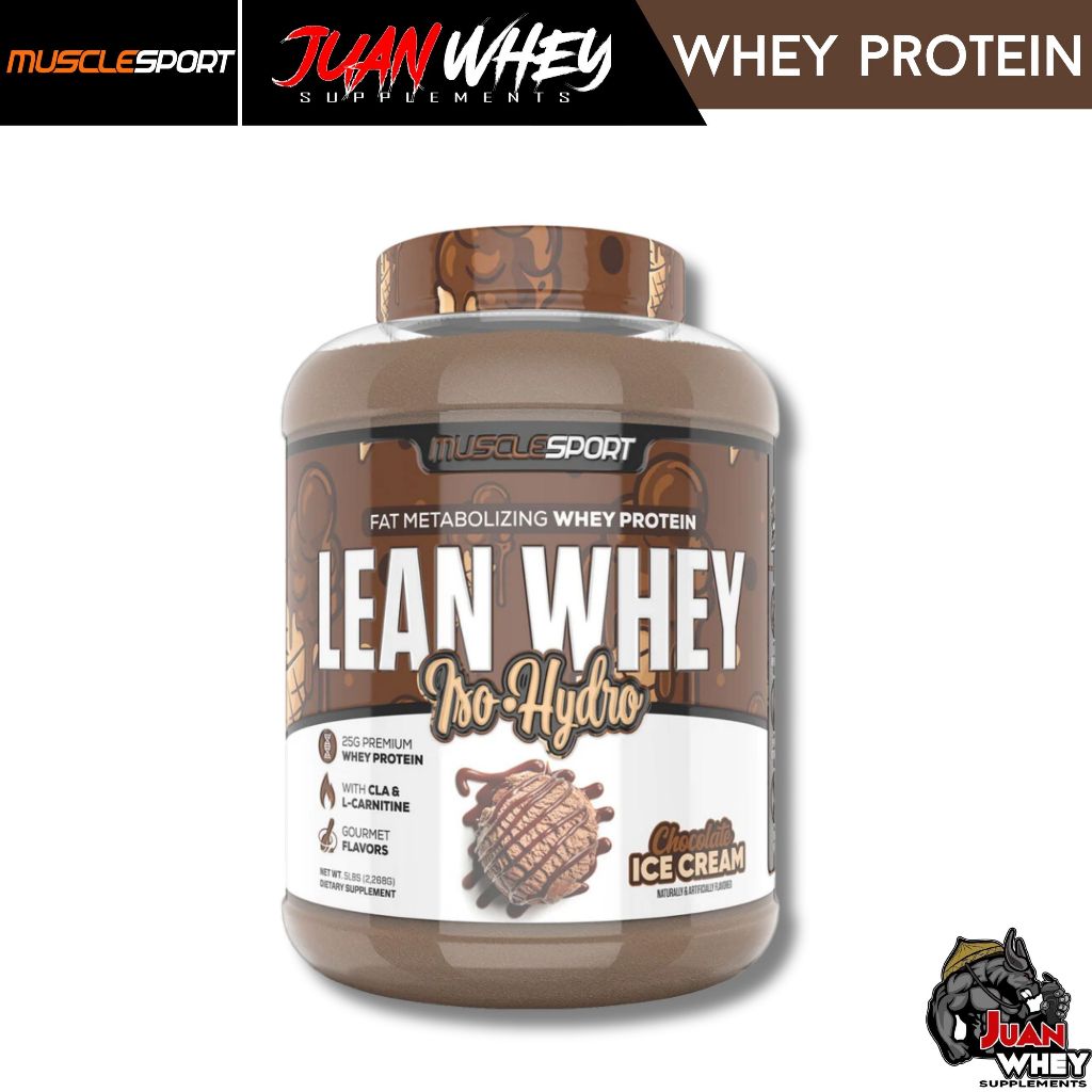 Musclesport Lean Whey Isolate | Iso hydro - Fat Metabolizing Whey Protein 5LBS