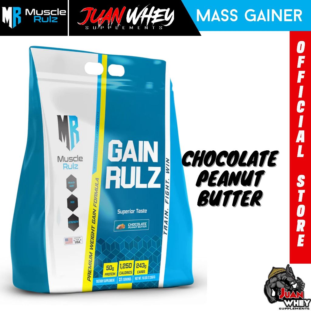 Muscle Rulz Gain Rulz Mass Gainer 16LBS with Free Shaker