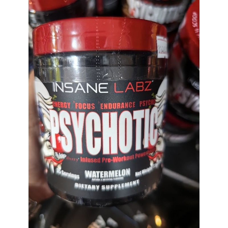INSANE LABZ PSYCHOTIC PREWORKOUT 35 SERVINGS WITH FREEBIES