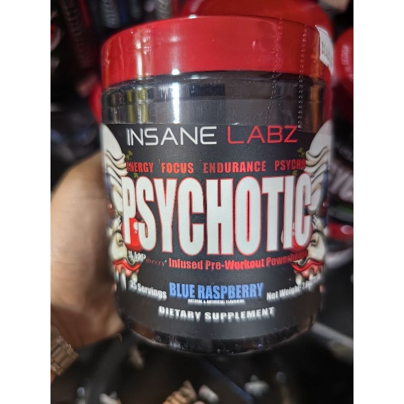 INSANE LABZ PSYCHOTIC PREWORKOUT 35 SERVINGS WITH FREEBIES