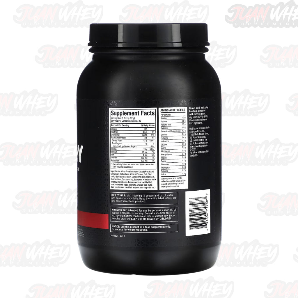 Muscletech Iso Whey 100% Whey Protein Isolate 2LBS