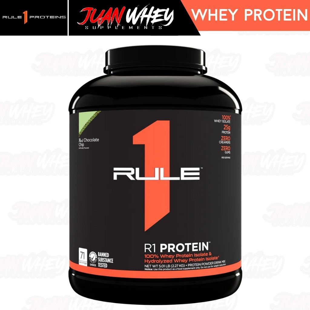Rule 1 R1 Whey ISOLATE Protein 5LBS - Fast-Acting Pure Hydrolysate Powder Muscle Growth Supplement