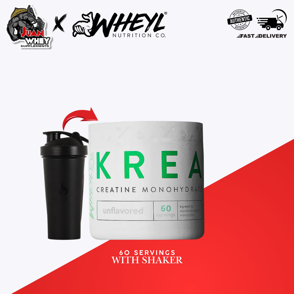 KREA CREATINE 300 Grams 60 Servings with Scooper and Stickers [by WHEYL NUTRITION]