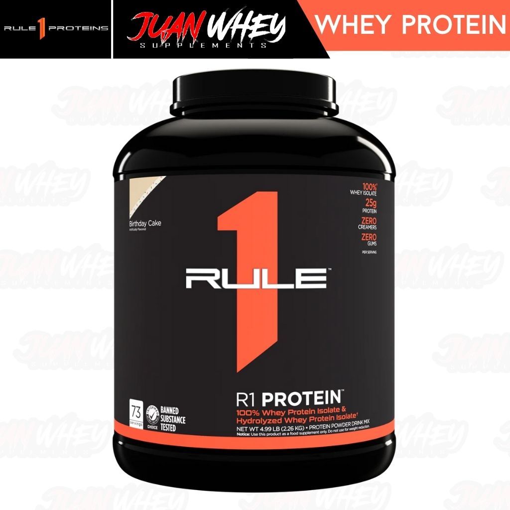Rule 1 R1 Whey ISOLATE Protein 5LBS - Fast-Acting Pure Hydrolysate Powder Muscle Growth Supplement