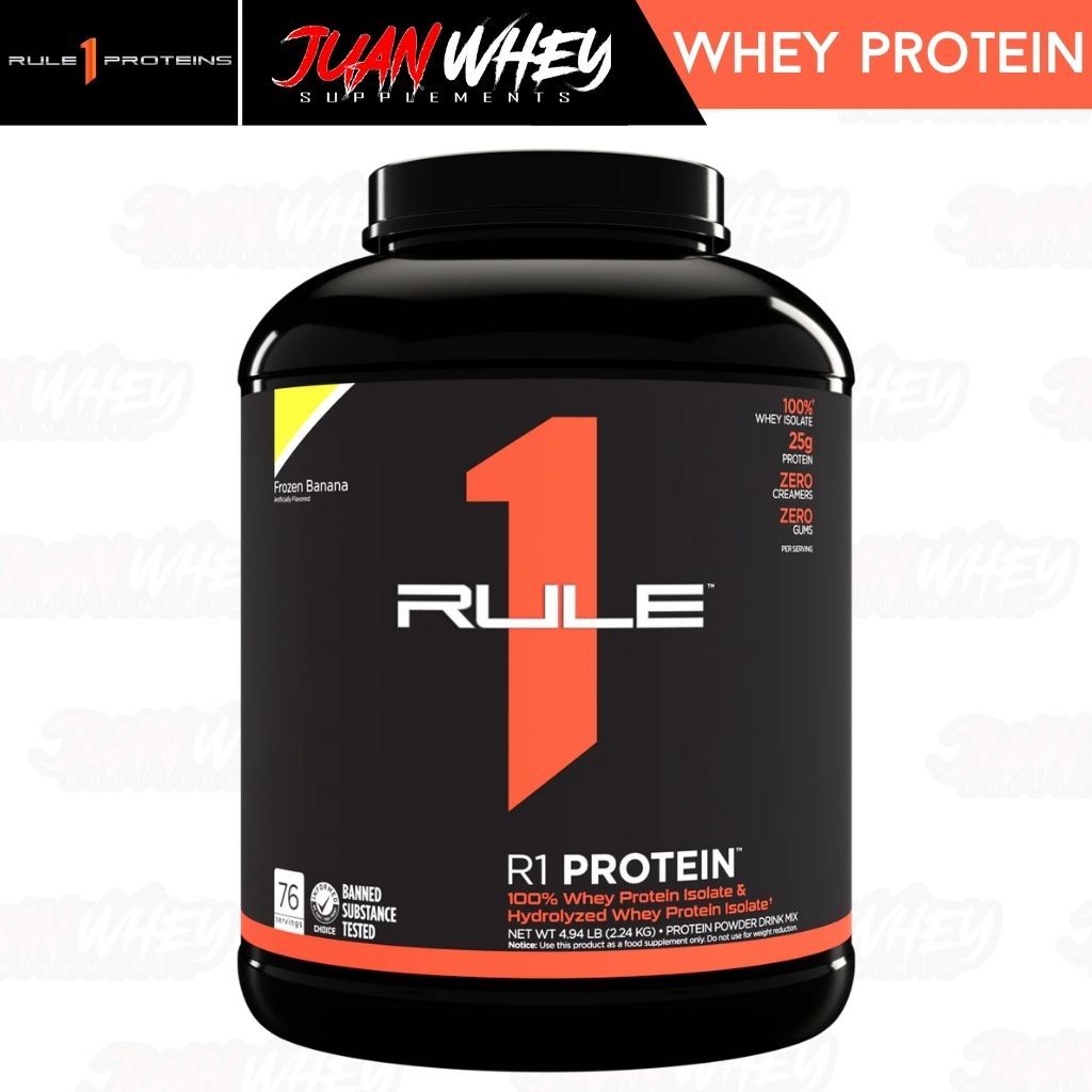 Rule 1 R1 Whey ISOLATE Protein 5LBS - Fast-Acting Pure Hydrolysate Powder Muscle Growth Supplement