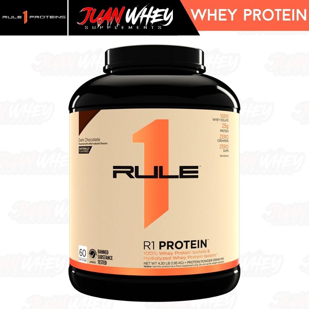 Rule 1 R1 Whey ISOLATE Protein 5LBS - Fast-Acting Pure Hydrolysate Powder Muscle Growth Supplement