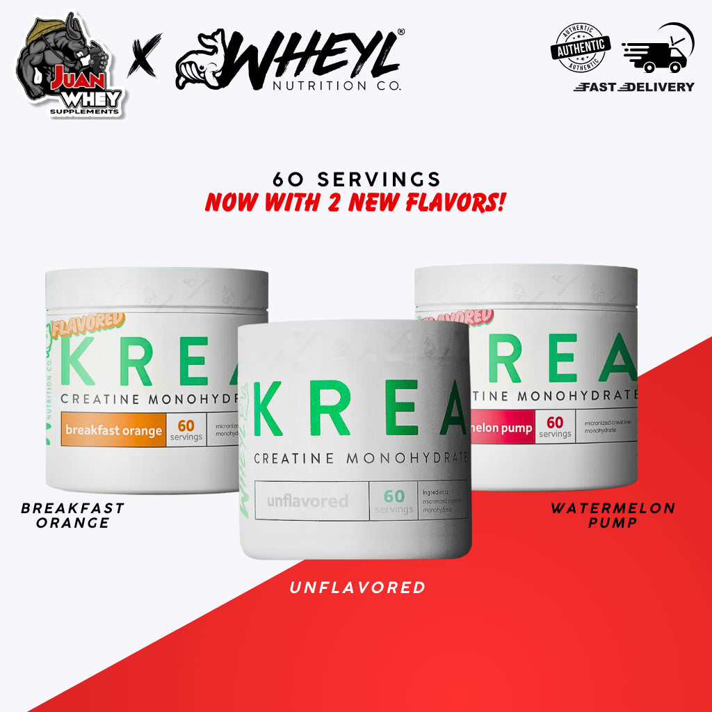 KREA CREATINE 300 Grams 60 Servings with Scooper and Stickers [by WHEYL NUTRITION]