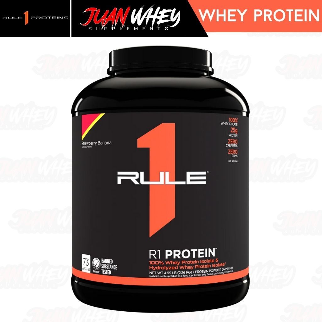 Rule 1 R1 Whey ISOLATE Protein 5LBS - Fast-Acting Pure Hydrolysate Powder Muscle Growth Supplement