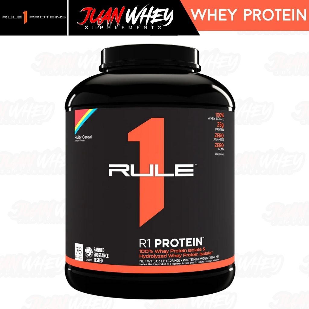 Rule 1 R1 Whey ISOLATE Protein 5LBS - Fast-Acting Pure Hydrolysate Powder Muscle Growth Supplement