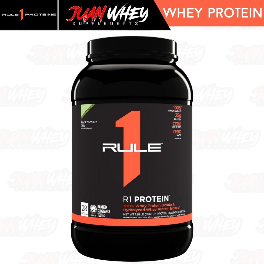 Rule 1 R1 Whey ISOLATE Protein 2LBS - Fast-Acting Pure Hydrolysate Powder Muscle Growth Supplement