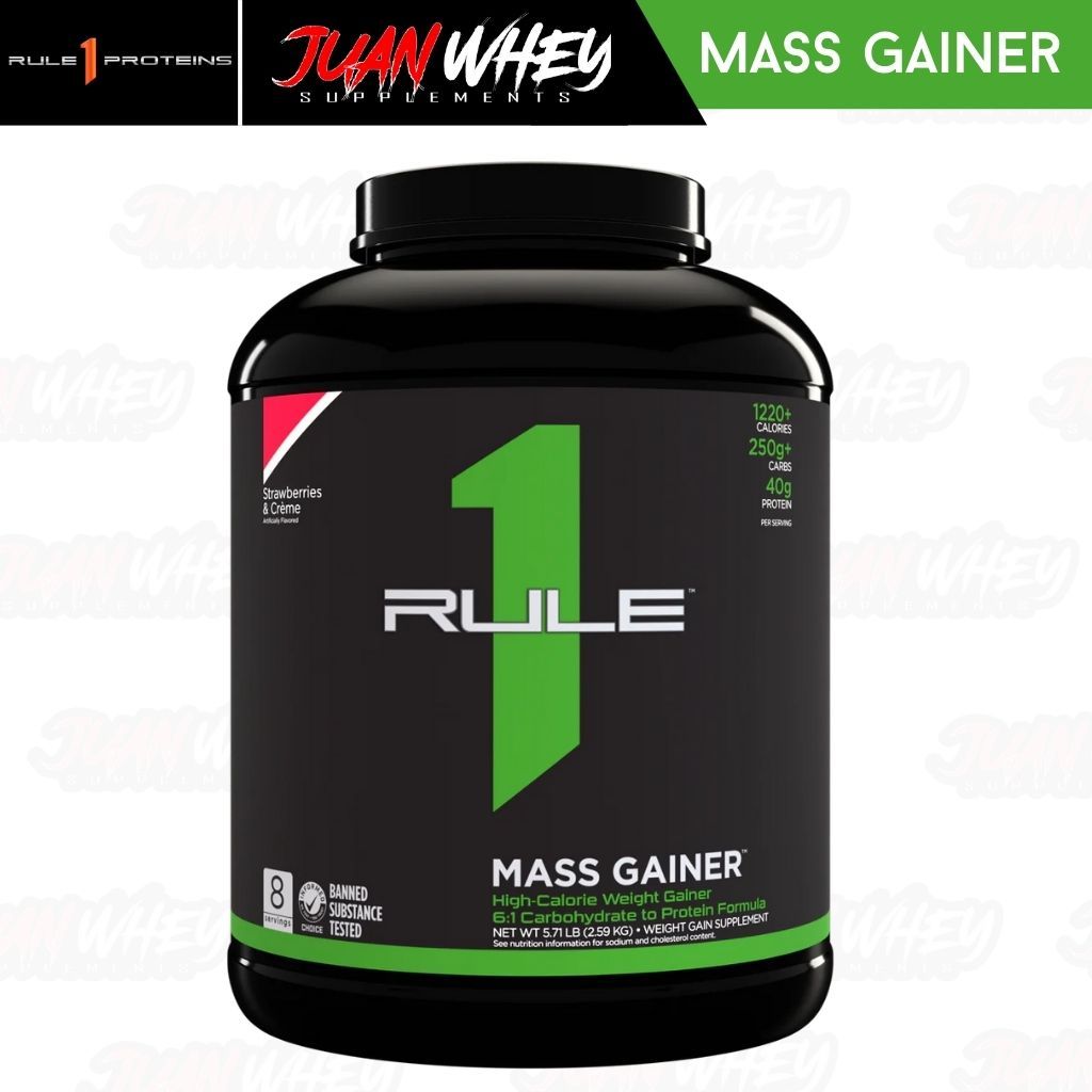 RULE 1 LBS Mass Gainer High-Calorie Weight Gainer 6LBS w/FREE Shaker