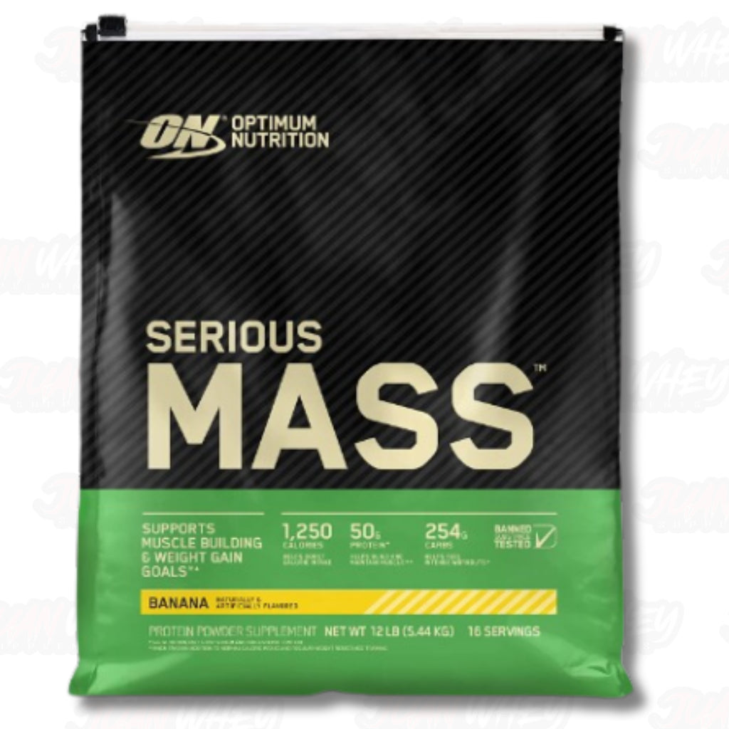 OPTIMUM NUTRITION SERIOUS MASS 12LBS plus FREEBIES