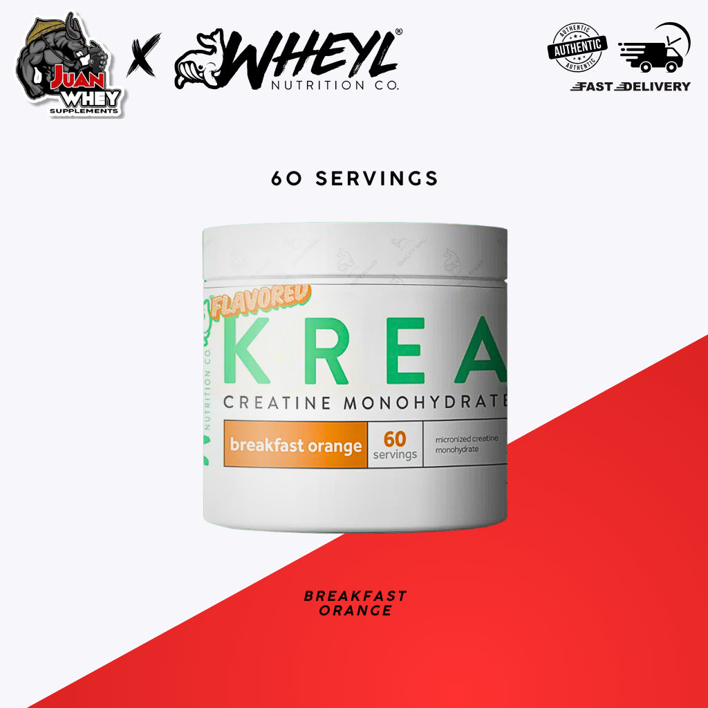 Wheyl Nutrition - Krea Creatine Monohydrate Unflavored 30 & 60 servings with or without Shaker