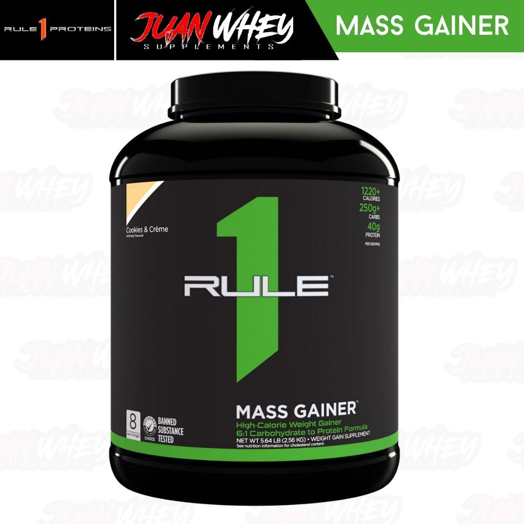 RULE 1 LBS Mass Gainer High-Calorie Weight Gainer 6LBS w/FREE Shaker