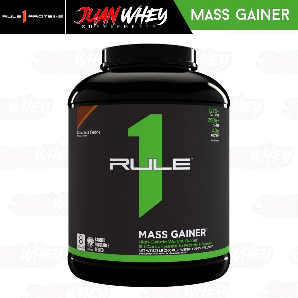 RULE 1 LBS Mass Gainer High-Calorie Weight Gainer 6LBS w/FREE Shaker