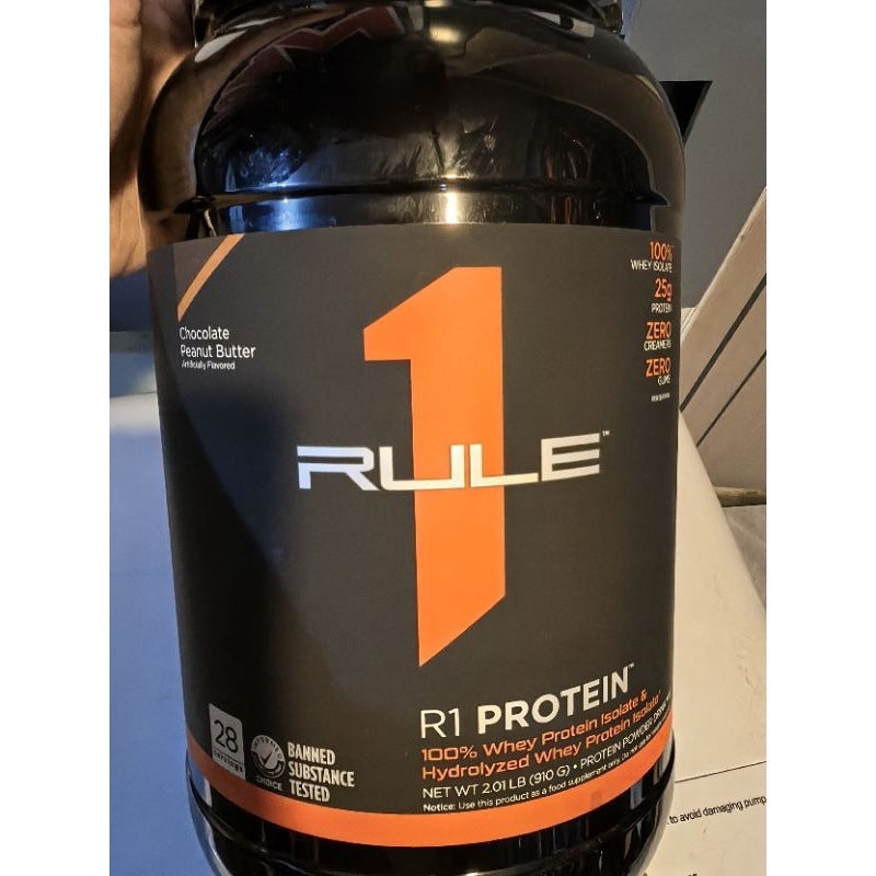 Rule 1 R1 Whey ISOLATE Protein 2LBS - Fast-Acting Pure Hydrolysate Powder Muscle Growth Supplement