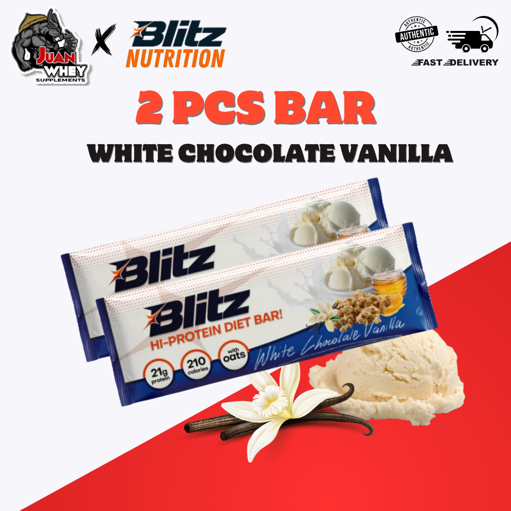 Blitz Protein Bar Variety Pack 2-Var Bundle: Dark Chocolate Dream & White Chocolate Vanilla Freebies