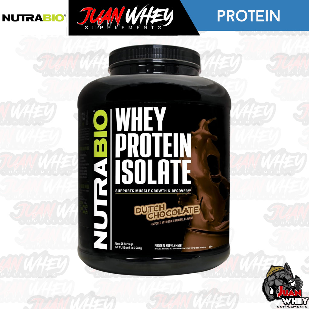 Nutrabio Whey Protein Isolate 2LBS | 5LBS Sealed