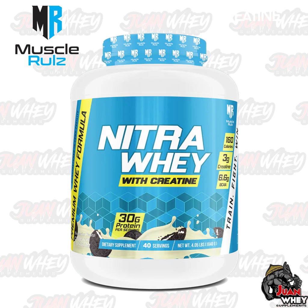 Muscle Rulz Nitra Whey with Creatine - 40 servings (4LBS)