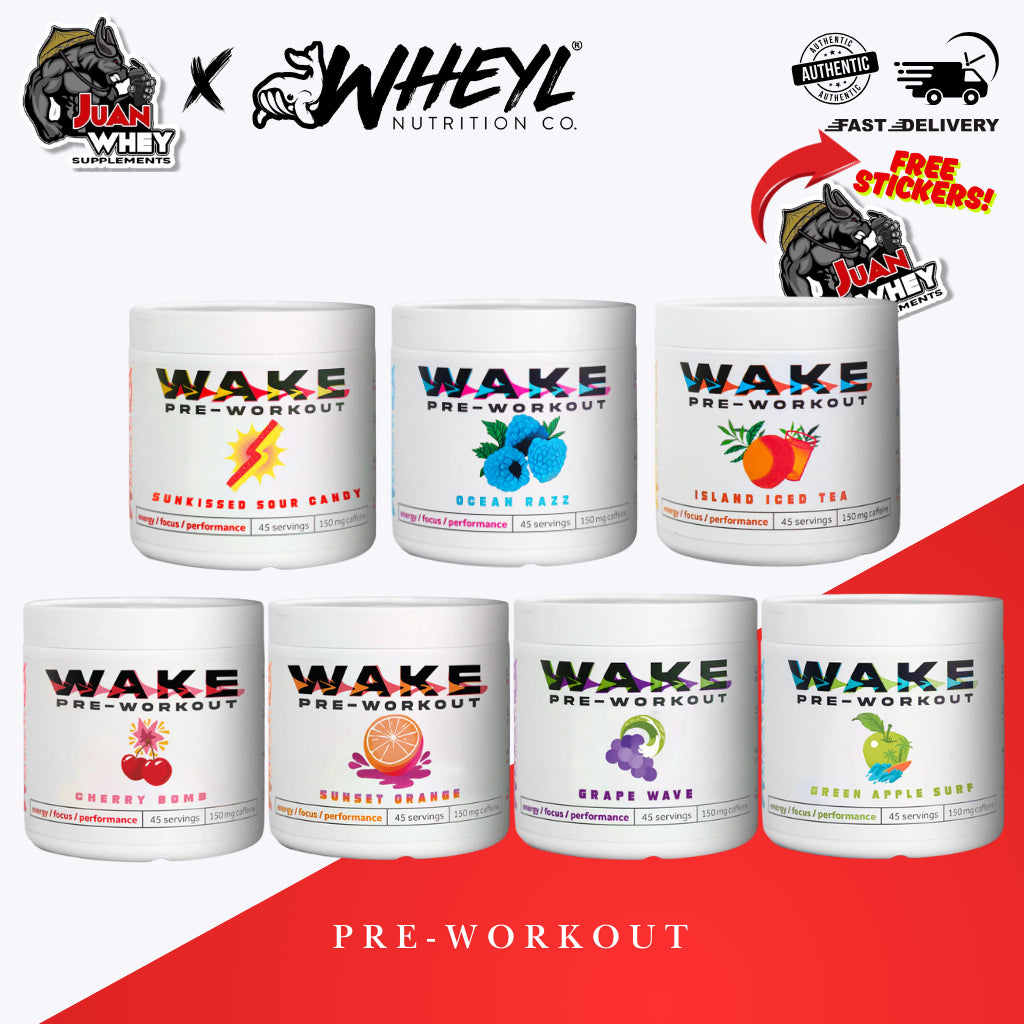 Wheyl Co Wake Pre-Workout 45 servings - caffeine beta-alanine boost focus and energy Wheyl Nutrition