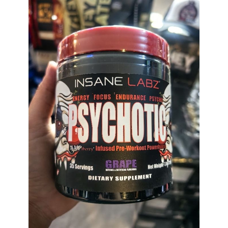 INSANE LABZ PSYCHOTIC PREWORKOUT 35 SERVINGS WITH FREEBIES