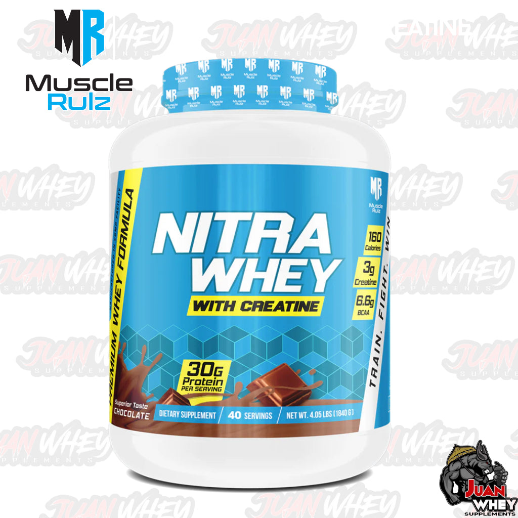 Muscle Rulz Nitra Whey with Creatine - 40 servings (4LBS)
