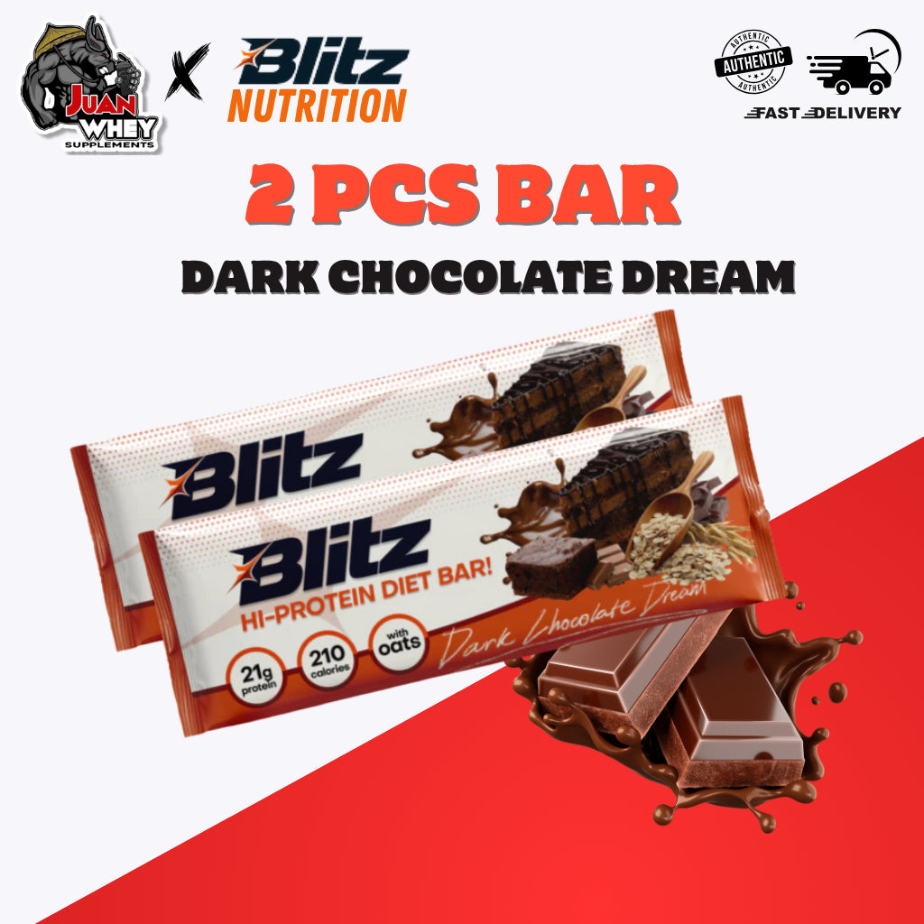Blitz Protein Bar Variety Pack 2-Var Bundle: Dark Chocolate Dream & White Chocolate Vanilla Freebies