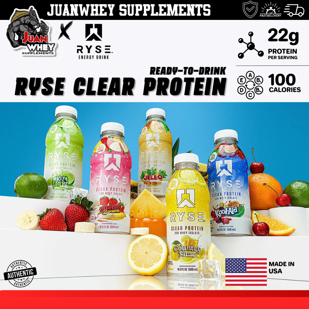 Ryse Clear Protein Whey Isolate Ready to Drink!
