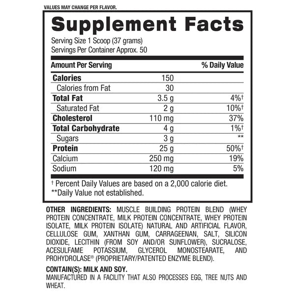 BPI Sports Whey HD 4LBS Protein Powder with or without Shaker