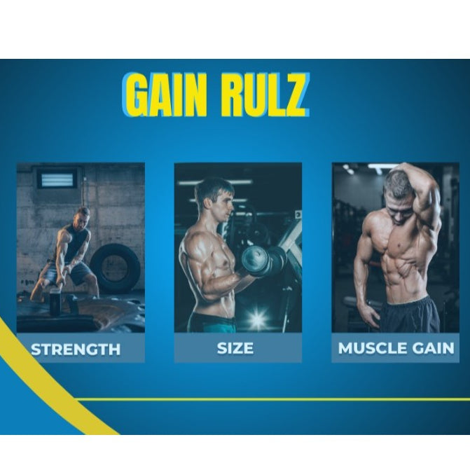 Muscle Rulz Gain Rulz Mass Gainer 16LBS with Free Shaker