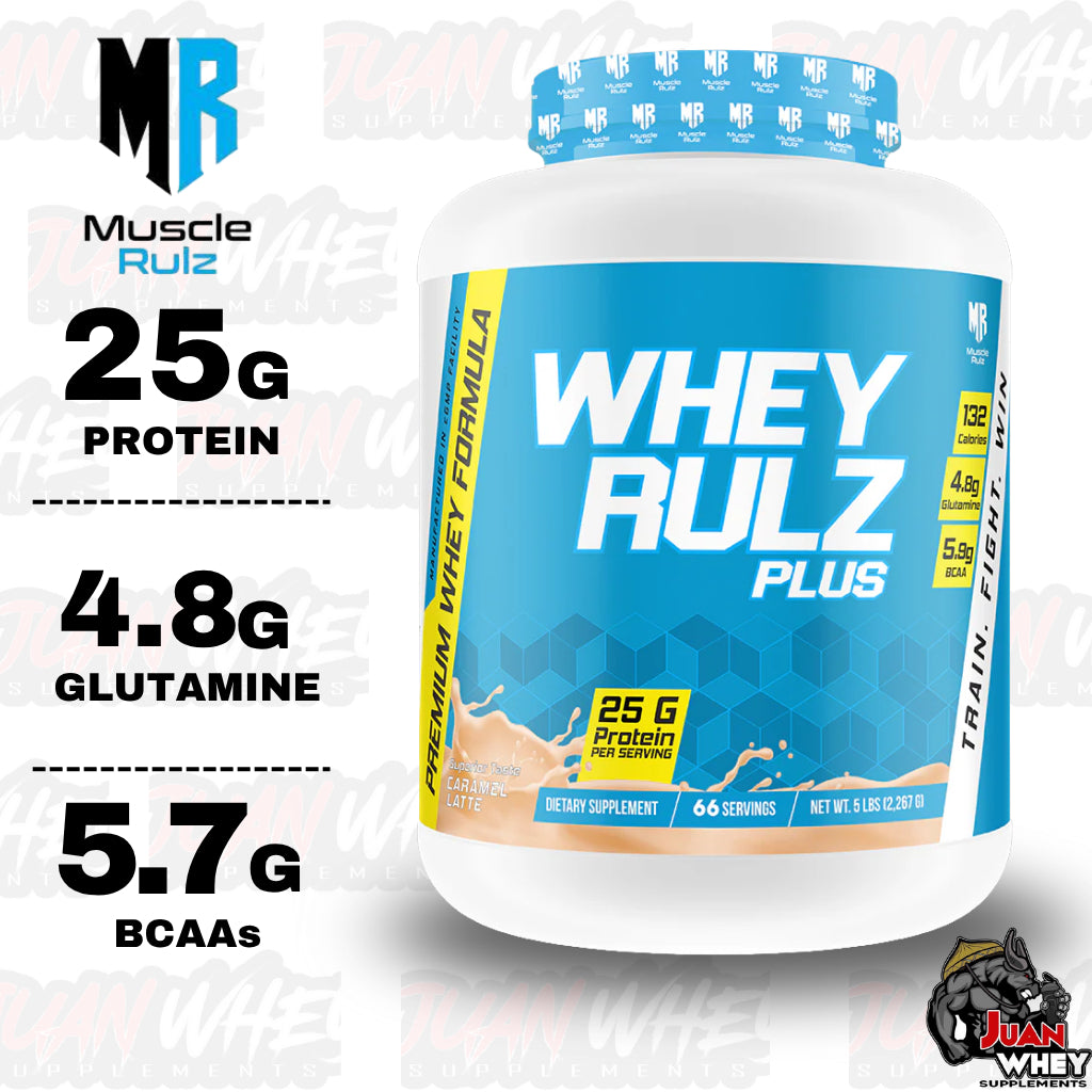 Muscle Rulz Whey Rulz Plus Powder - 5LBS (66 Servings)