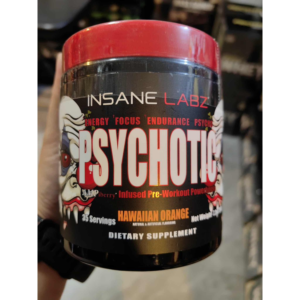 INSANE LABZ PSYCHOTIC PREWORKOUT 35 SERVINGS WITH FREEBIES