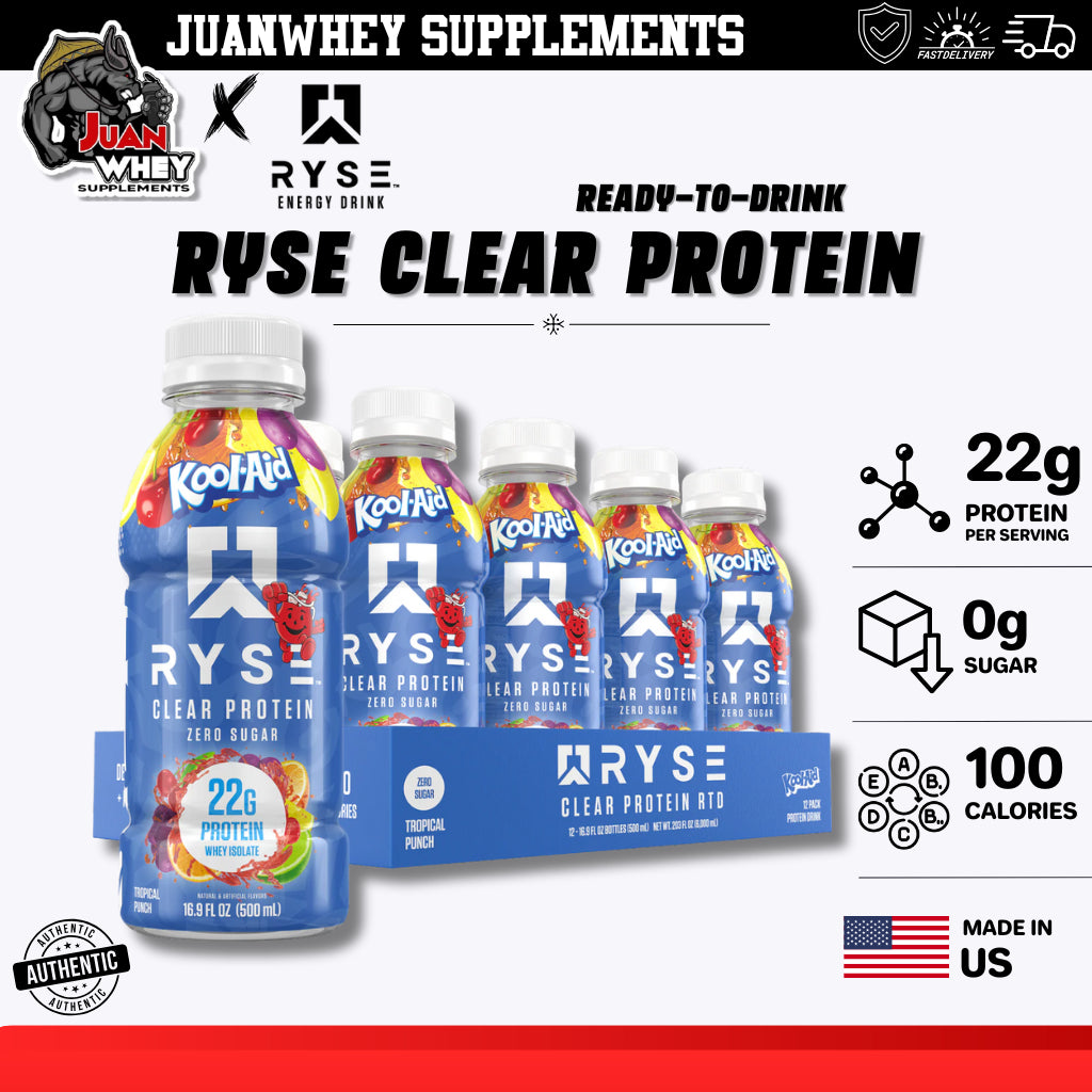 Ryse Clear Protein Whey Isolate Ready to Drink!