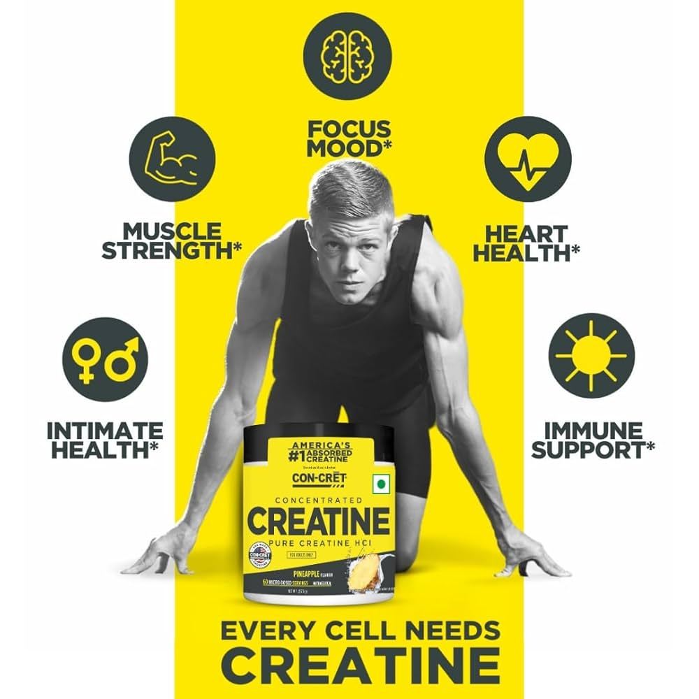 Con-Cret Creatine - Contentrated Pure Creatine HCI 60 servings