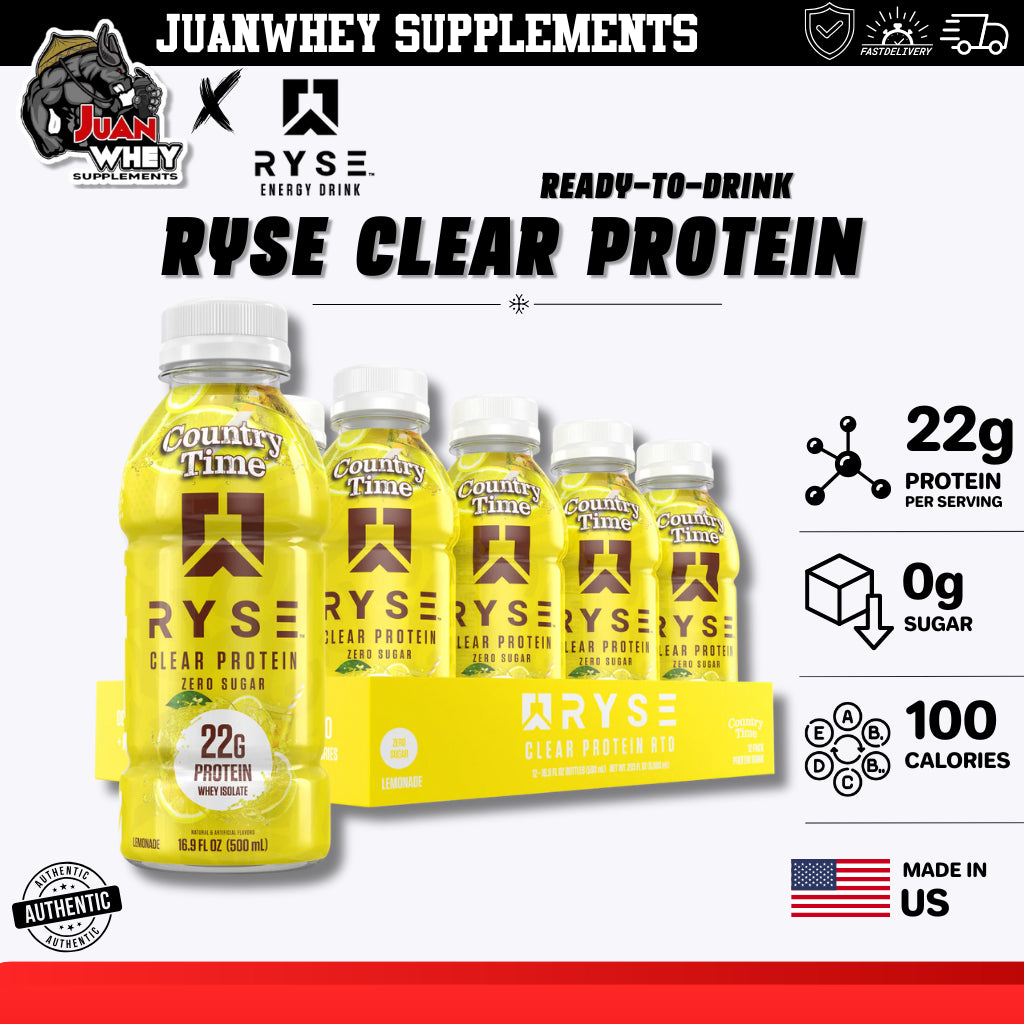 Ryse Clear Protein Whey Isolate Ready to Drink!