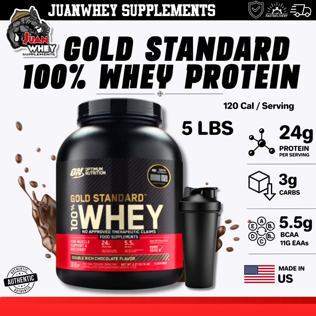 OPTIMUM NUTRITION GOLD STANDARD 100% WHEY | 2LBS OR 5LBS PROTEIN POWDER