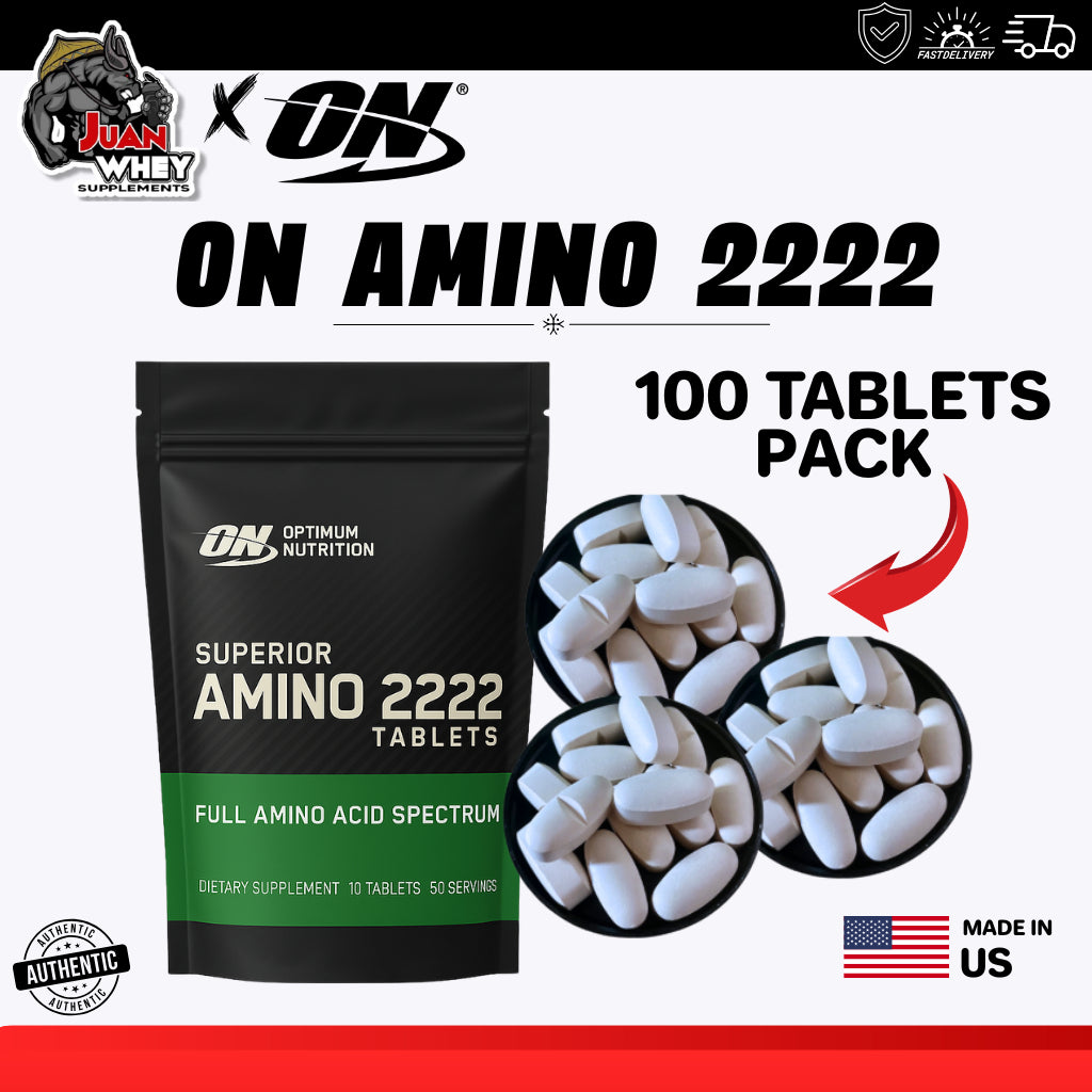 Optimum Nutrition Superior Amino 2222 Amino Acids - 10, 20, 30, 50 and 100 Tablets