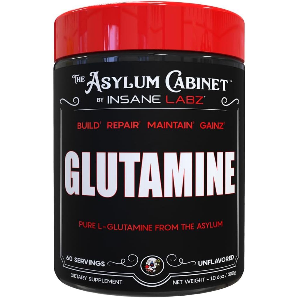 Insane Labz Asylum Cabinet Glutamine 5g per Serving (60 Servings)